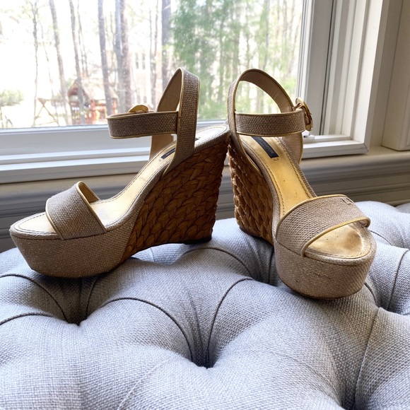 Authentic Louis Vuitton wedges - Picture 2 of 16